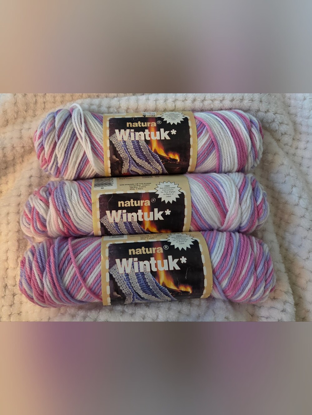 3 VINTAGE WINTUK VARIGATED YARN